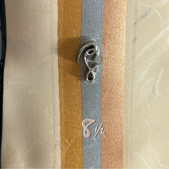 SAM EDELMAN SZ 8.5 Heels Slip on Mules Square Toe Braided Vegan Leather Sandals - Picture 11 of 11